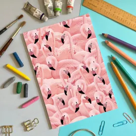 A Flamboyance of Flamingos - A5 Notebook