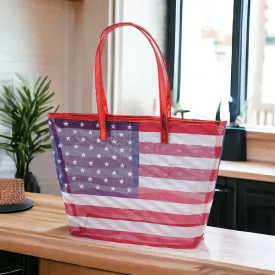 American Flag Tote Bag