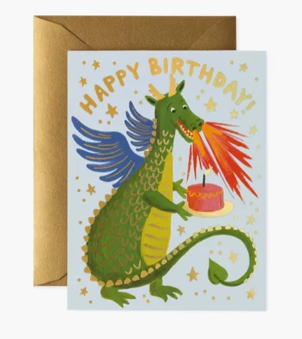 Birthday Dragon Card