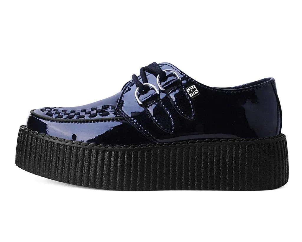 Black Metallic Sparkle D-Ring Mondo Creeper