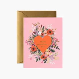 Blooming Heart Valentine Card