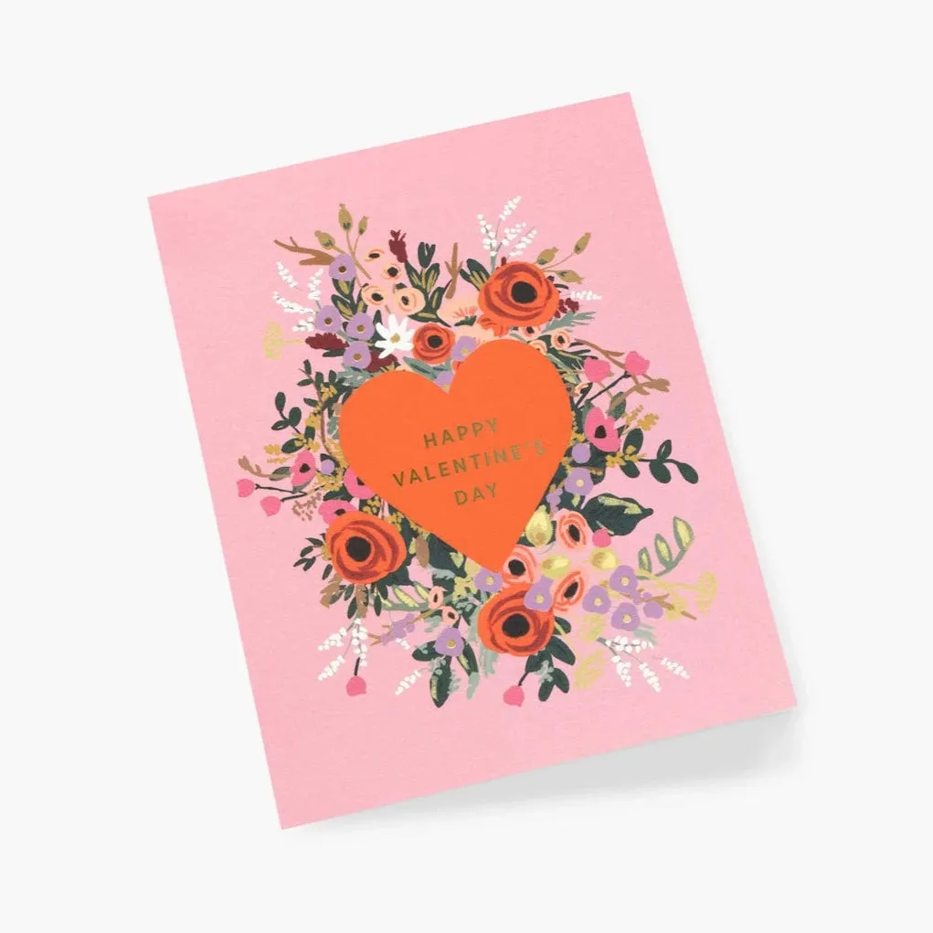 Blooming Heart Valentine Card