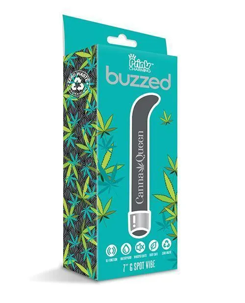 Buzzed 7" G-spot Vibe  - Canna Queen Black