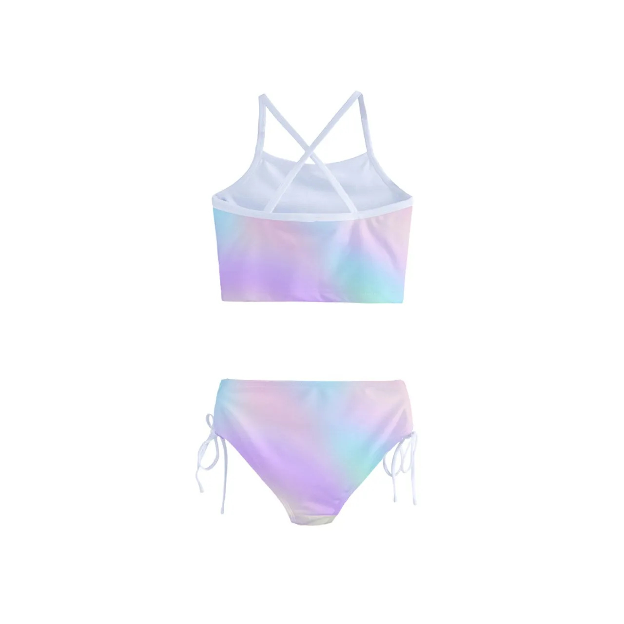 Cotton Candy Prism Girls' Tankini Swimsuit