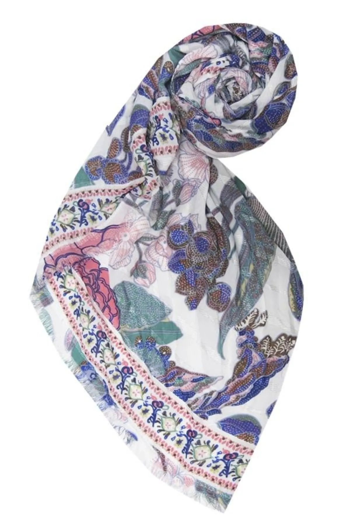 Enchanting Blooms Coverup Sarong Wrap Scarf