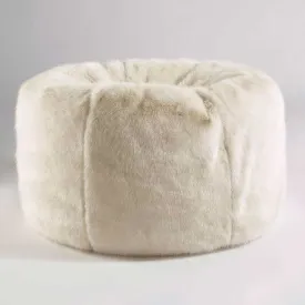 Faux Fur Bean Bag Cream by Katrina Hampton