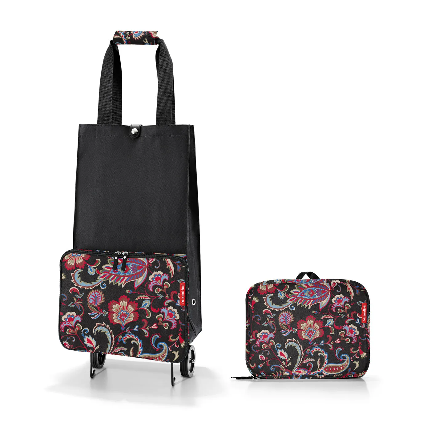 Foldable Trolley Paisley Black