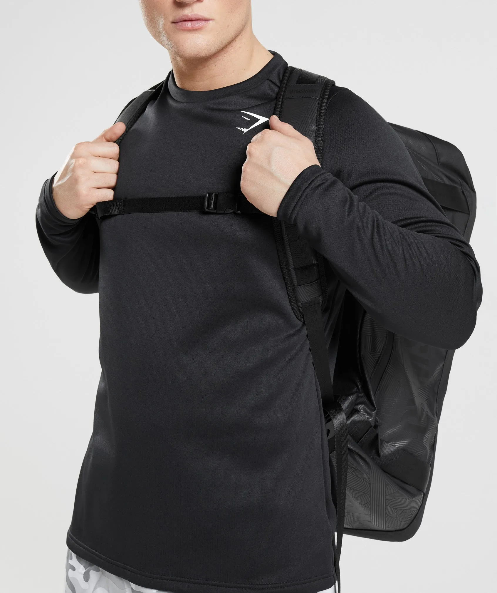 Gymshark X-Series Duffle Bag - Black Print