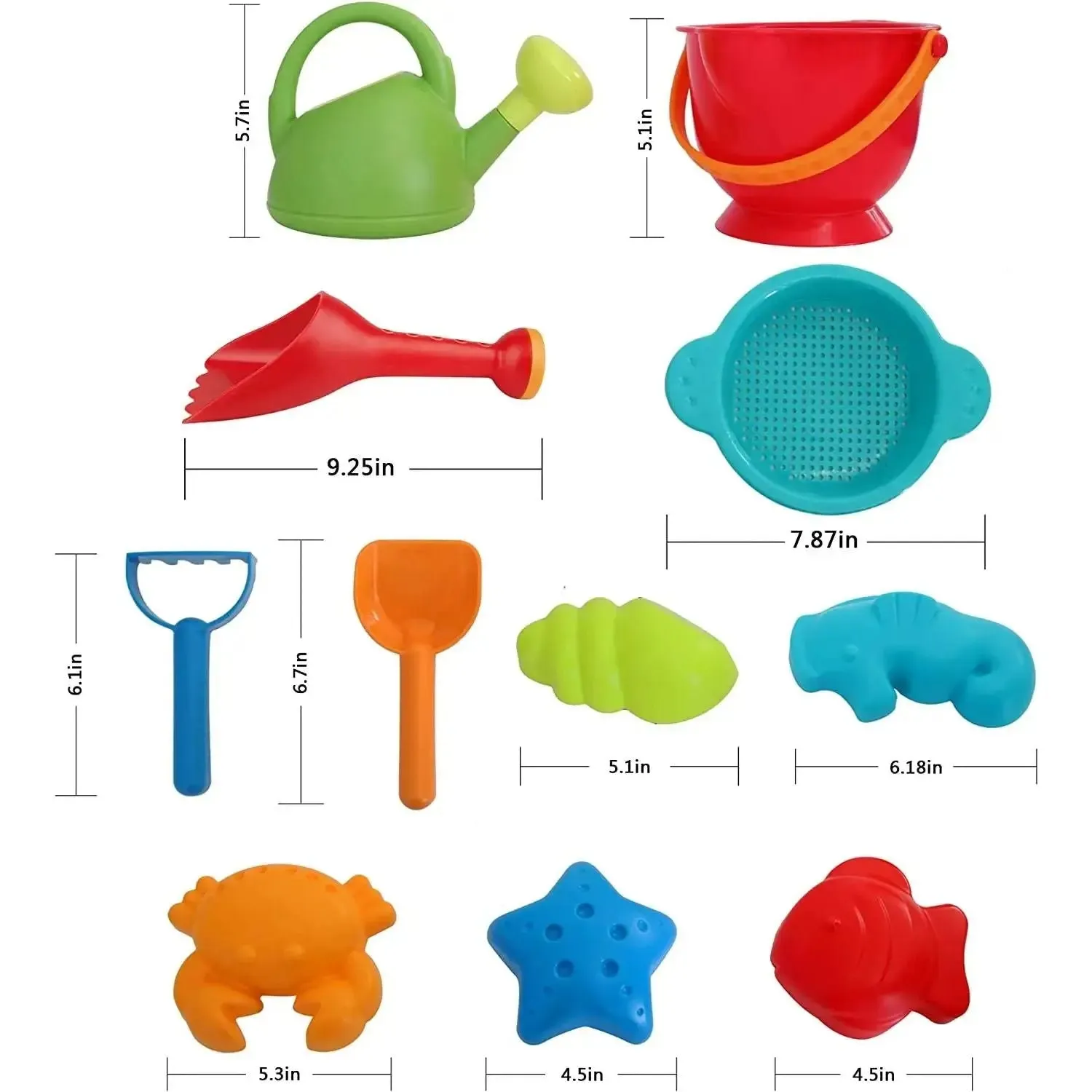 Hape Beach Toy Essential Set, Mesh Bag Included