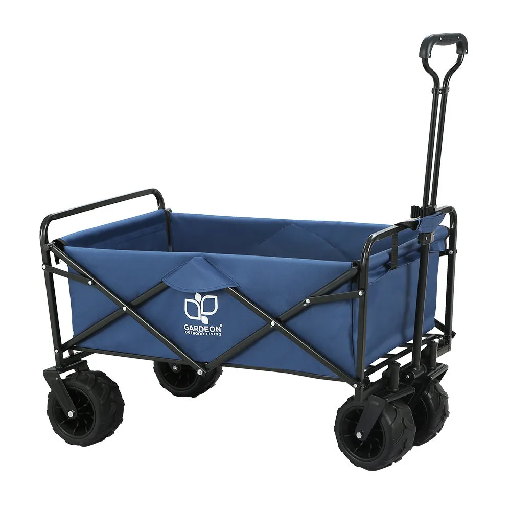 Heavy-Duty Folding Garden Wagon Trolley Cart 120kg - Gardeon