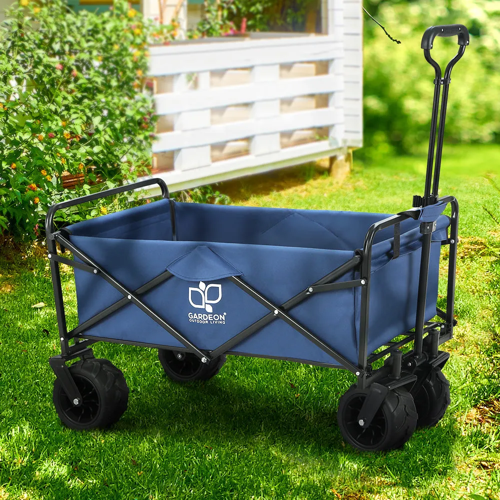 Heavy-Duty Folding Garden Wagon Trolley Cart 120kg - Gardeon