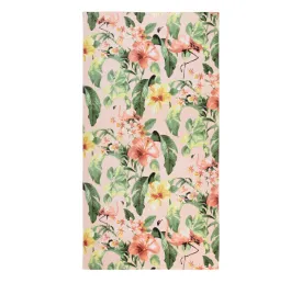 Hibiscus Grove 91x172cm Beach Towel Coral and Multi