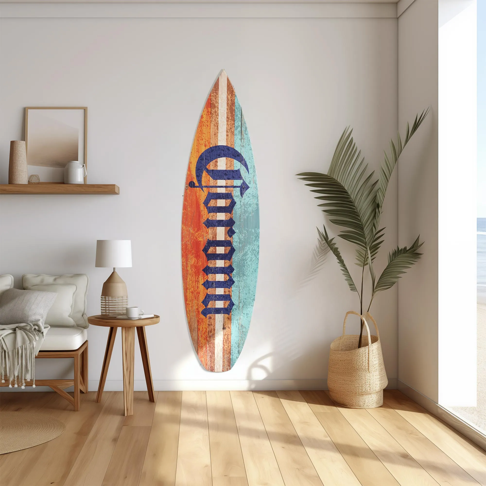 Licensed Corona Color Tones Surfboard Plaque Wall Sign - 60"x15"