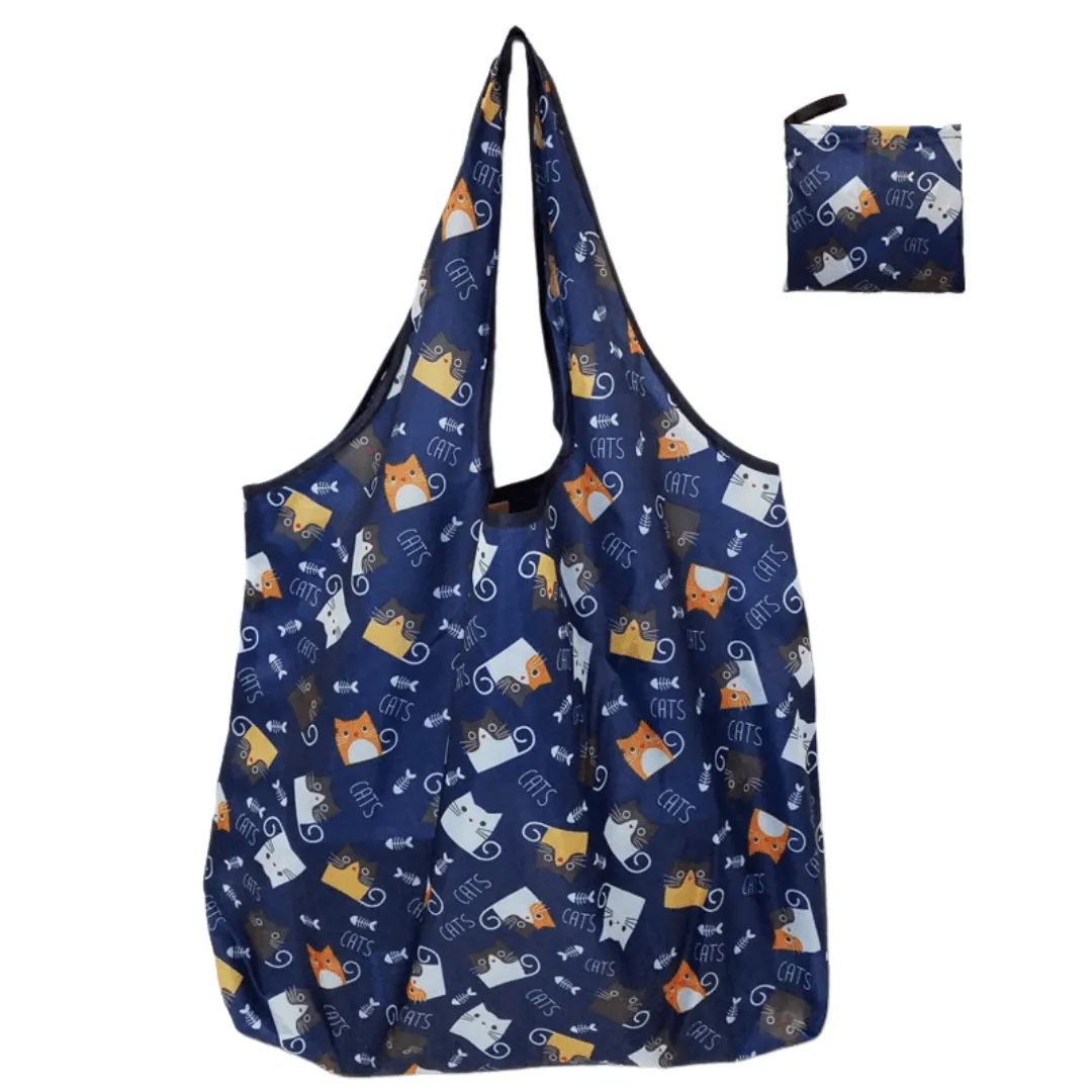 Meow Market Reusable Tote Bag