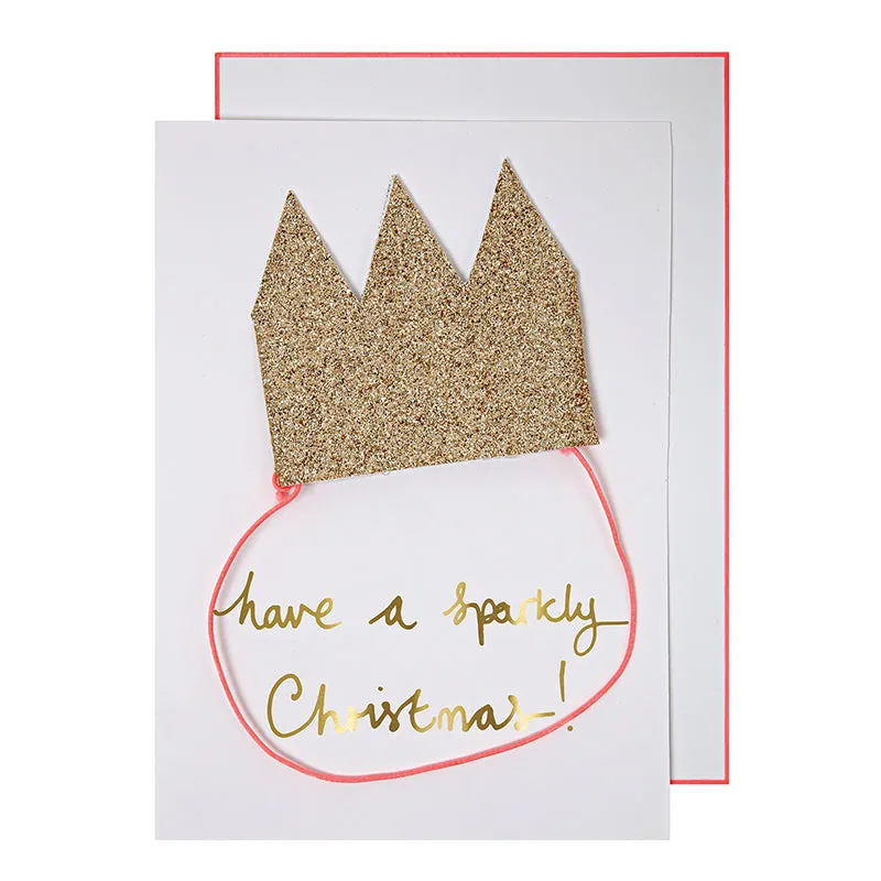 Meri Meri Pop Out Crown Christmas Card