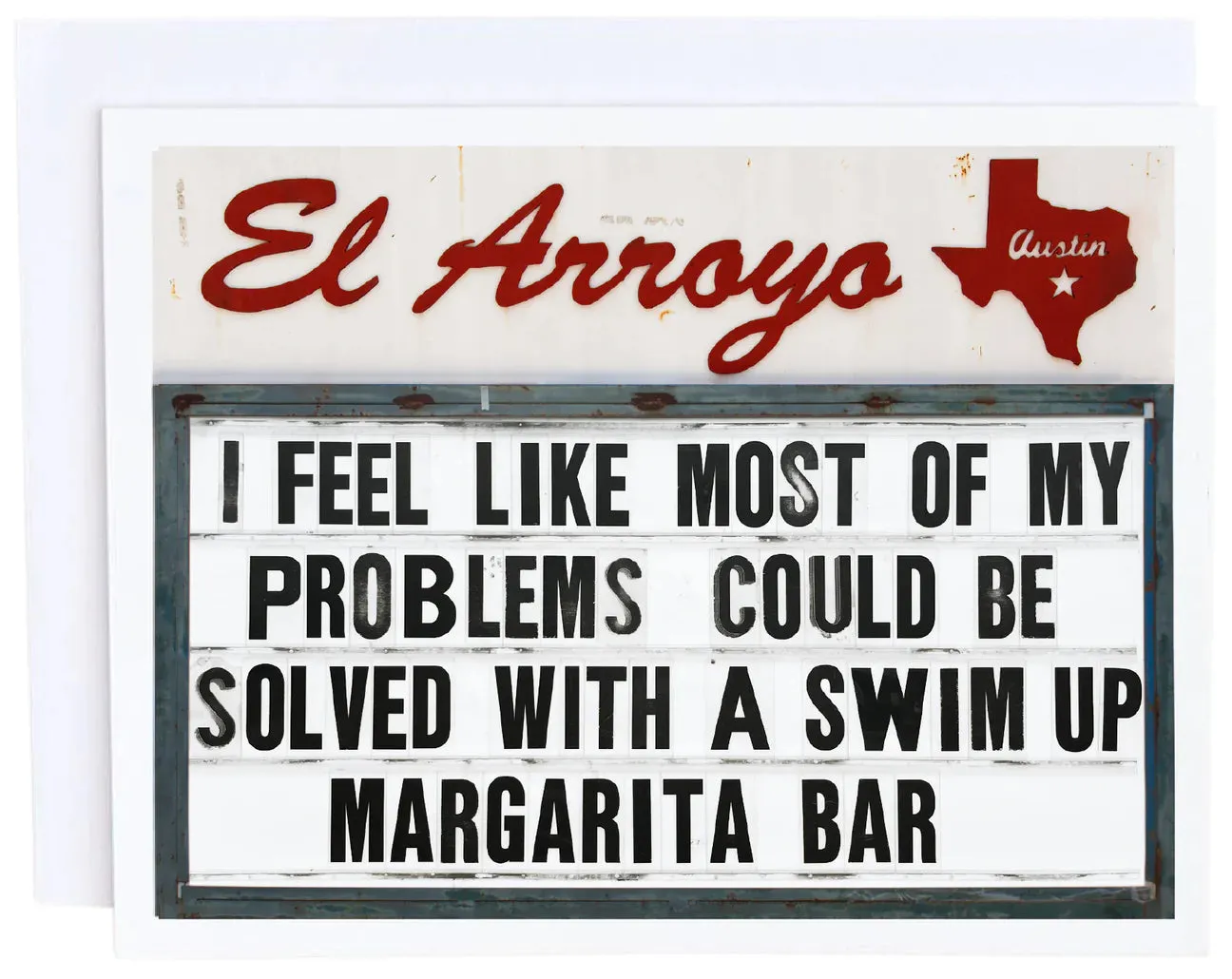 'Most Of My Problems Could Be Solved With A Swim Up Margarita Bar' Card