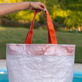 Orange Transparent Beach Bag