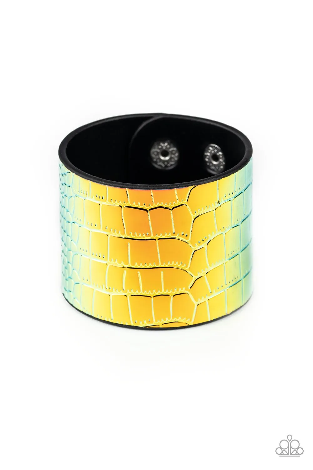 Paparazzi Chroma Croc Urban Bracelet Multi