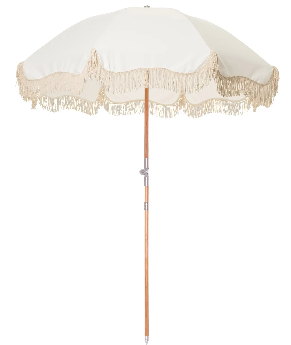 Premium Beach Umbrella: Antique White