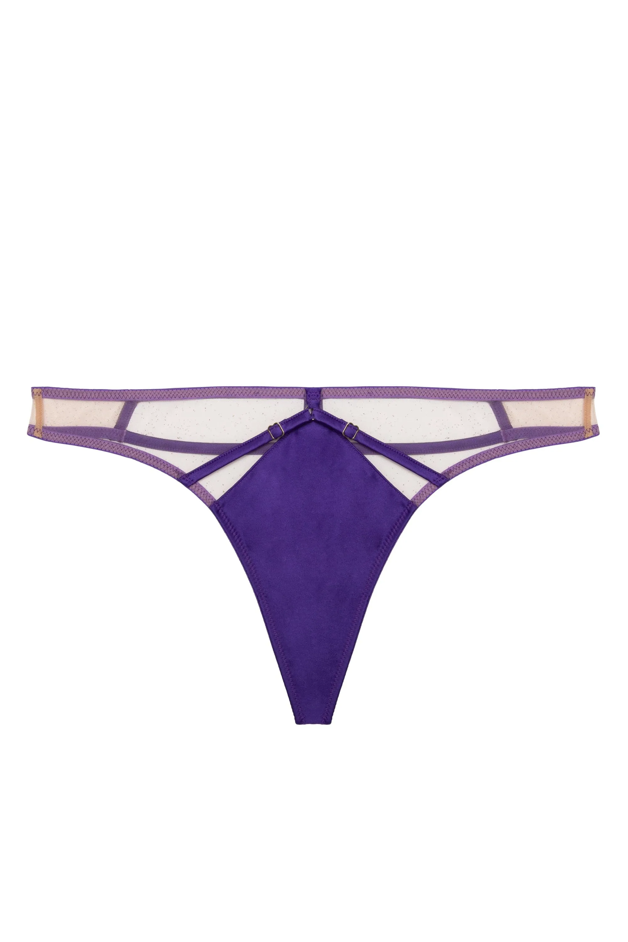 Ramona Purple Caged Open Back Thong