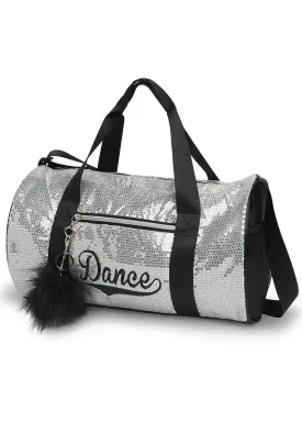 Sequin Duffel Bag (Silver)