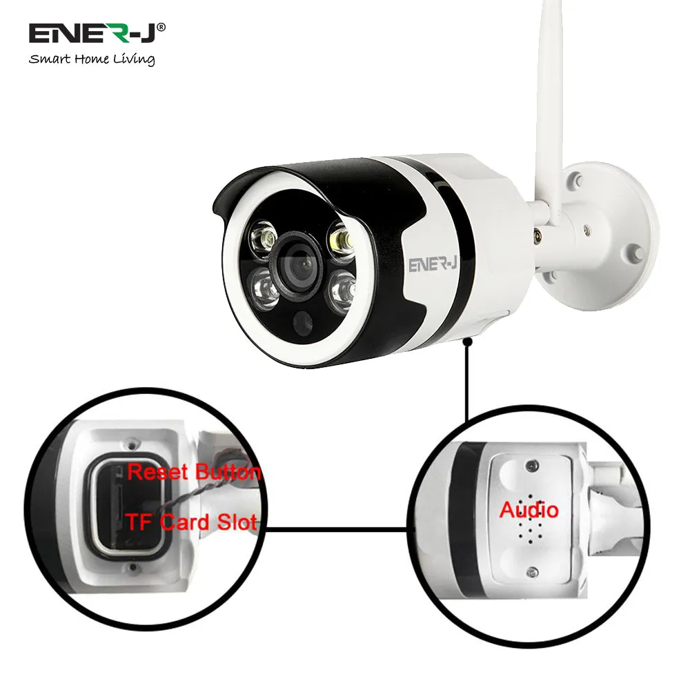 Smart Wi-Fi Outdoor Bullet IP Camera, 1080P HD