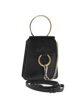 Suede Black Shoulder Bag