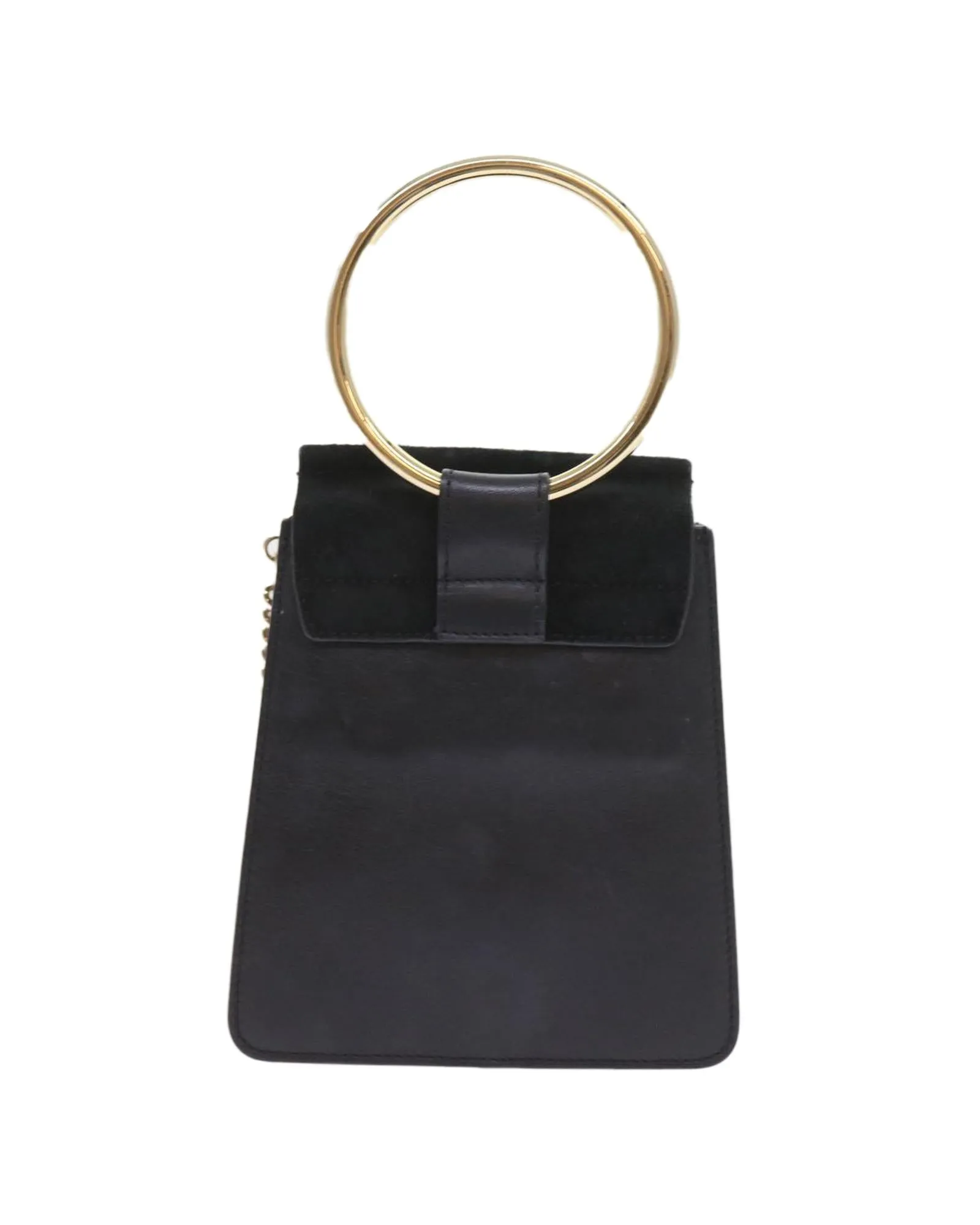 Suede Black Shoulder Bag