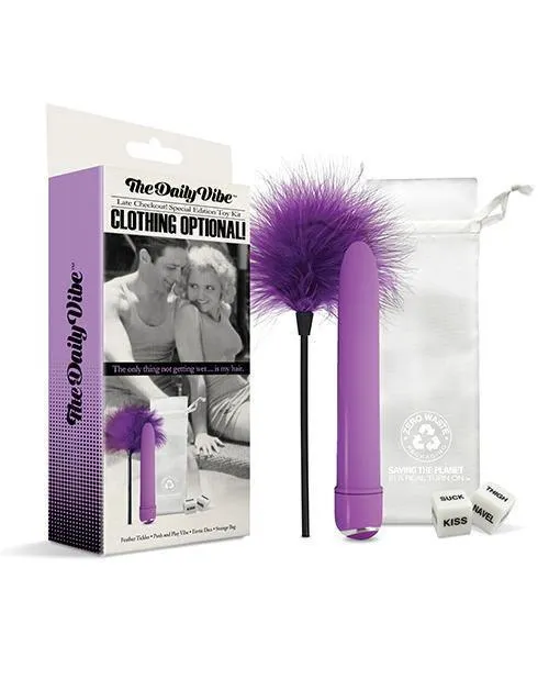 The Daily Vibe Clothing Is Optional Kit - Purple