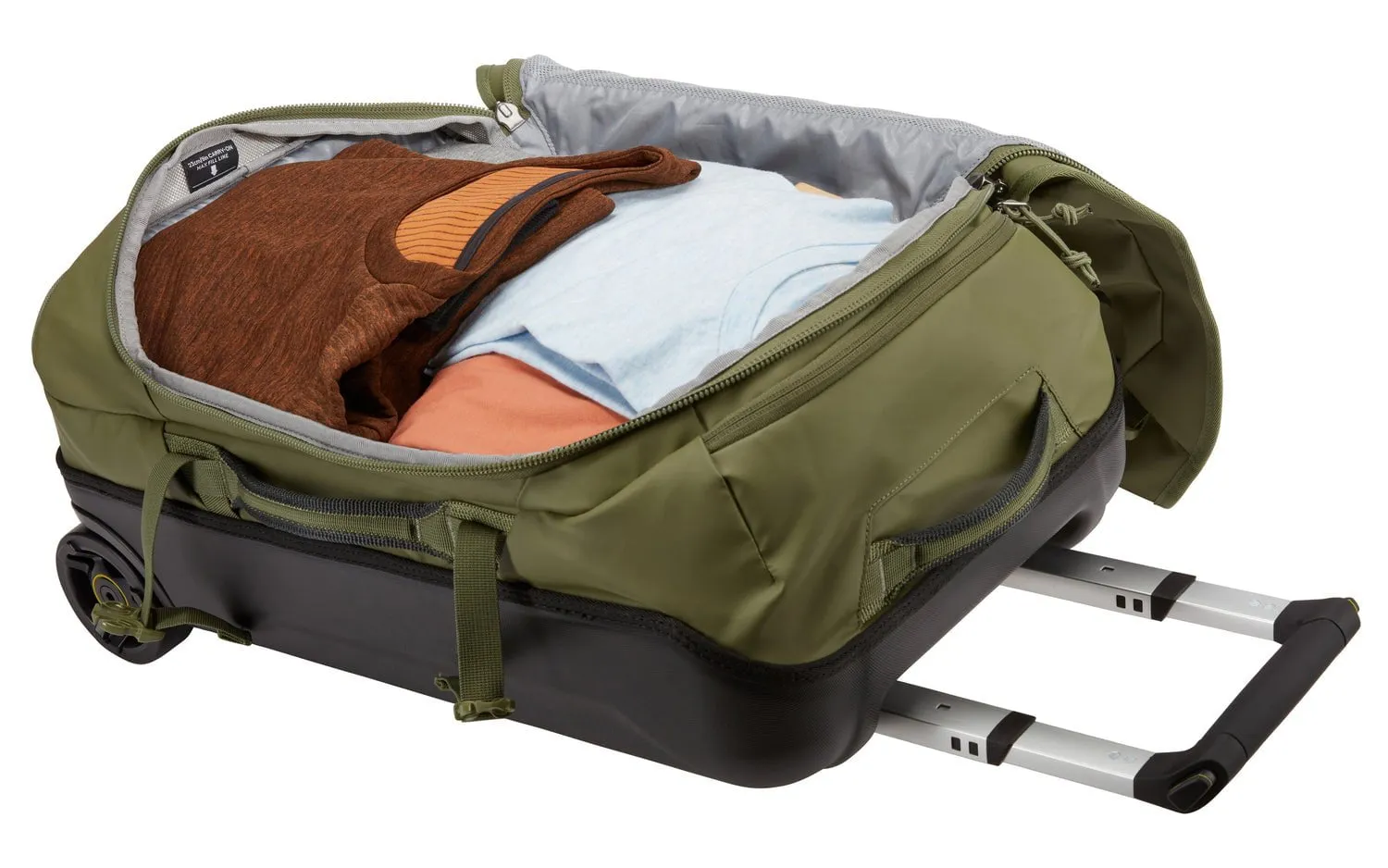 Thule Chasm 40L Carry On Wheeled Duffel Bag - Olivine Green