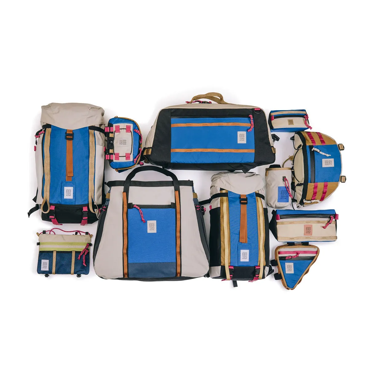 Topo Designs : Mountain Duffel : Loganberry/Bone White