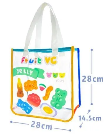 Transparent Bear Tote Bag