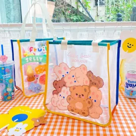 Transparent Bear Tote Bag