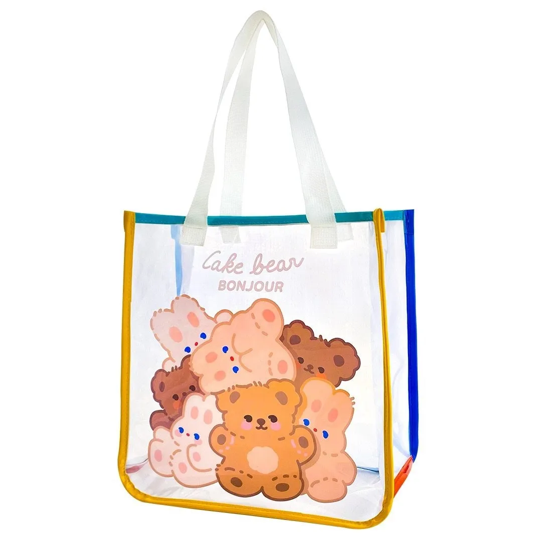 Transparent Bear Tote Bag