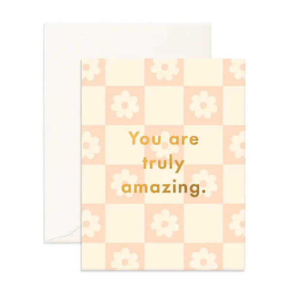 Truly Amazing Daisy Grid Card