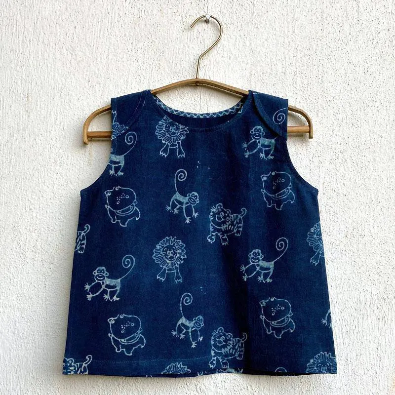Zoo Jhabla With Indigo Raidana Pants